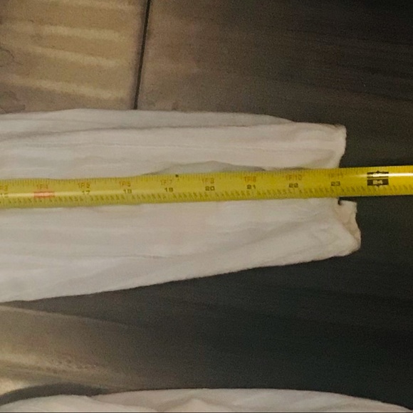 BCBGMAXAZRIA EVANNE BABYDOLL WHITE LACE-UP PEASANT LONG SLEEVE DRESS  SZ MED - Picture 9 of 9